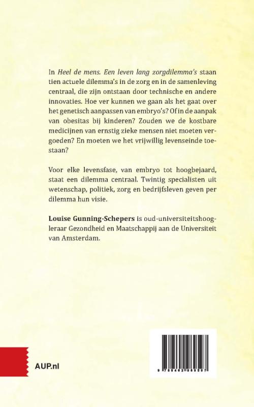 Achterkant van Heel de mens