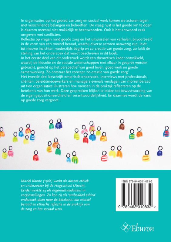 Achterkant van Co-creatie van goede zorg; Co-creation of good care