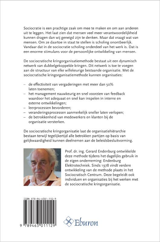 Achterkant van Samenleven door middel van de Sociocratische kringorganisatie