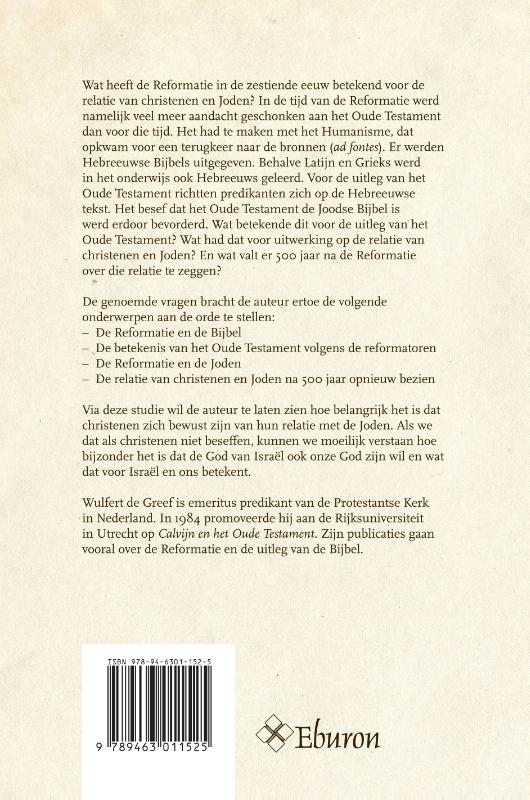 Achterkant van De Reformatie, het Oude Testament en de Joden