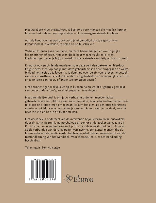Achterkant van Mijn levensverhaal: ontdekkingsreis naar mijzelf