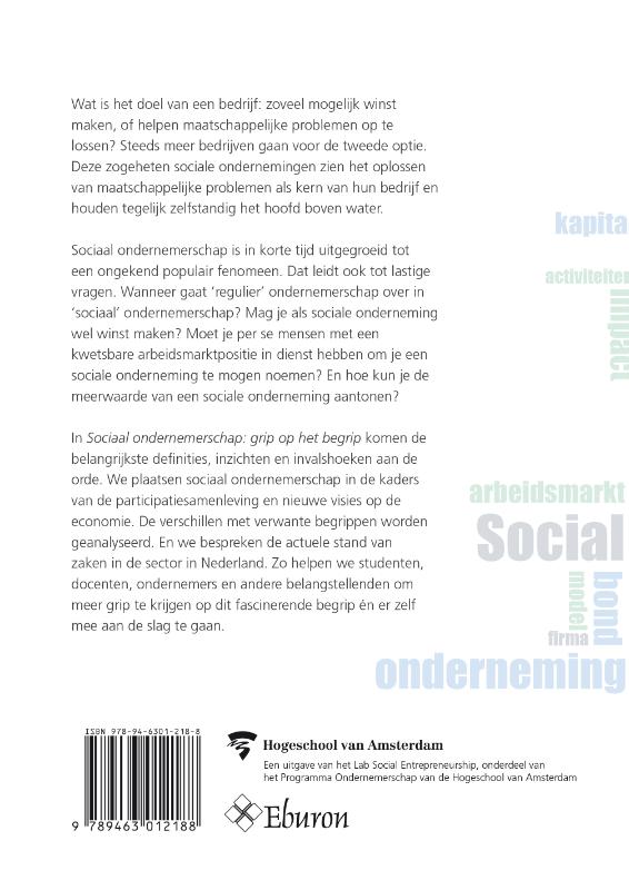 Achterkant van Sociaal ondernemerschap