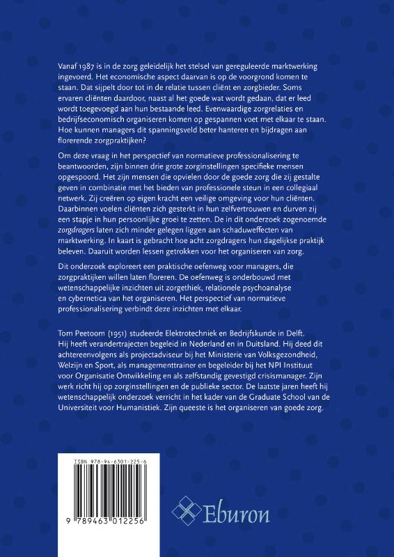 Achterkant van Herbergzame zorg organiseren