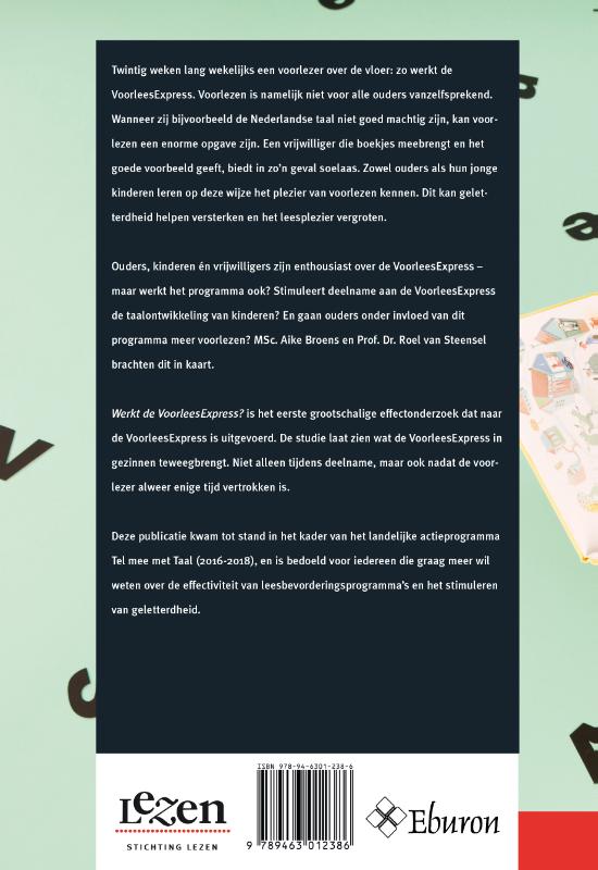 Achterkant van Werkt de voorleesexpress?
