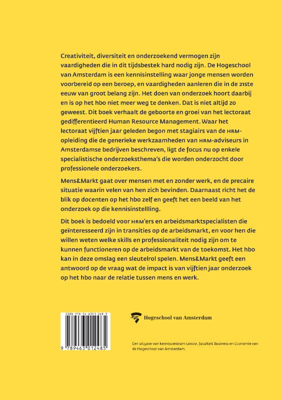 Achterkant van Mens & Markt