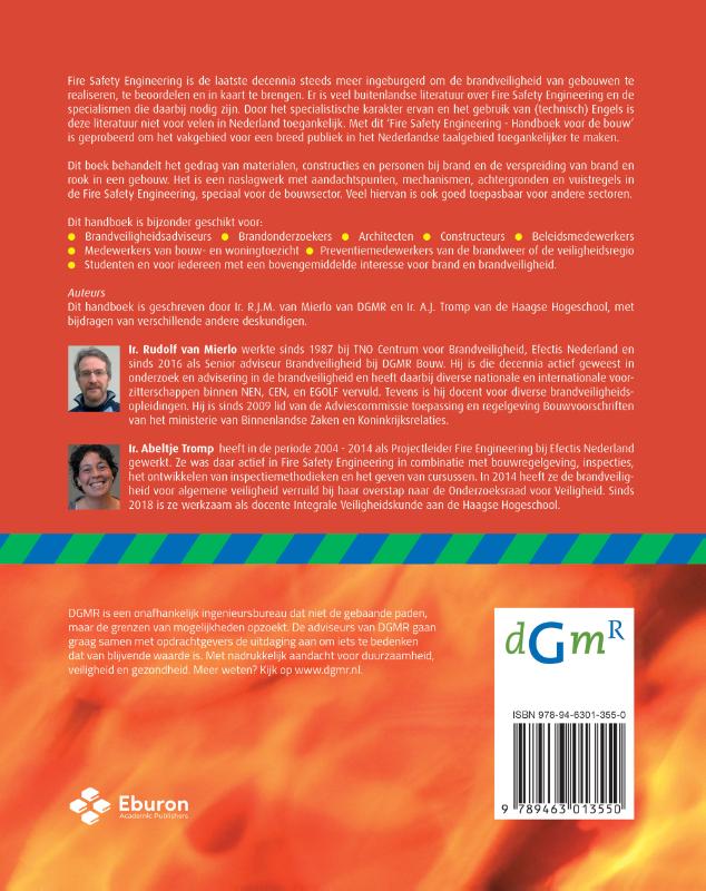 Achterkant van Fire Safety Engineering