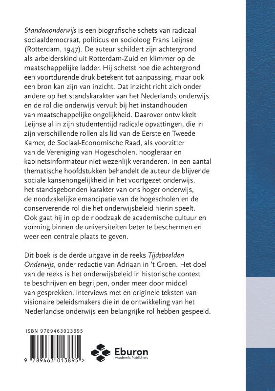 Achterkant van Standenonderwijs