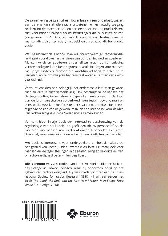 Achterkant van Van gewone mensen, de elite die voorbij gaat