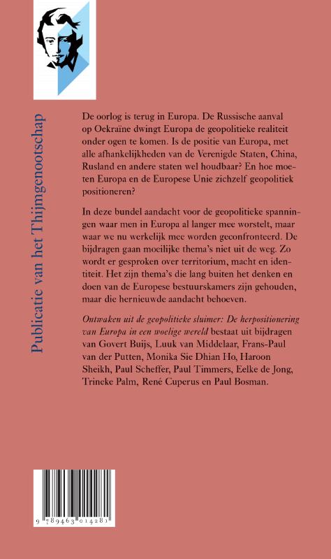 Achterkant van Ontwaken uit de geopolitieke sluimer