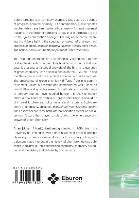 Achterkant van Research between Science, Society and Politics
