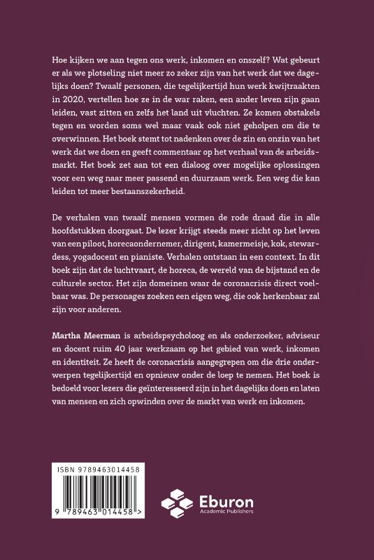 Achterkant van Op zoek naar passend werk