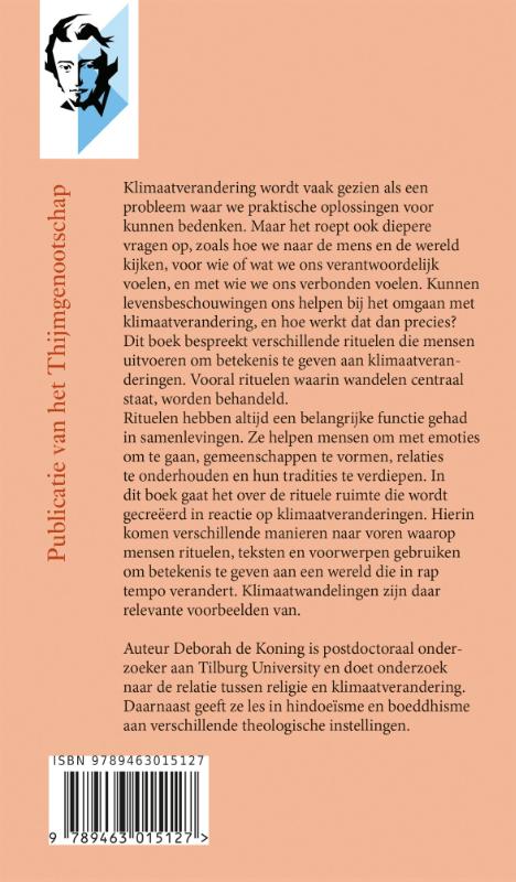 Achterkant van Kus de aarde met je voeten
