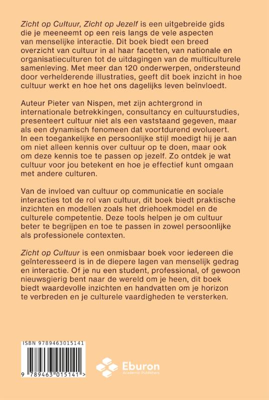 Achterkant van Zicht op cultuur