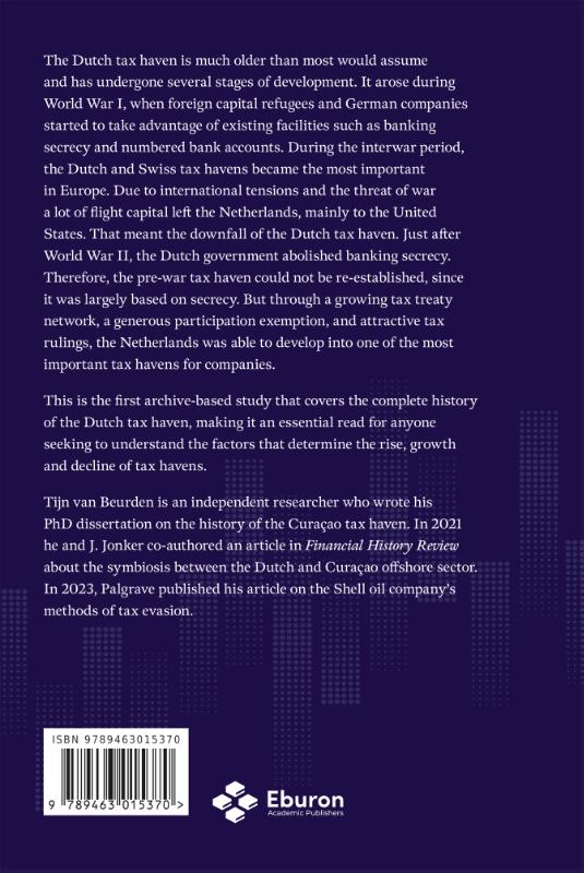 Achterkant van History of the Netherlands as a Tax Haven, 1914-1996