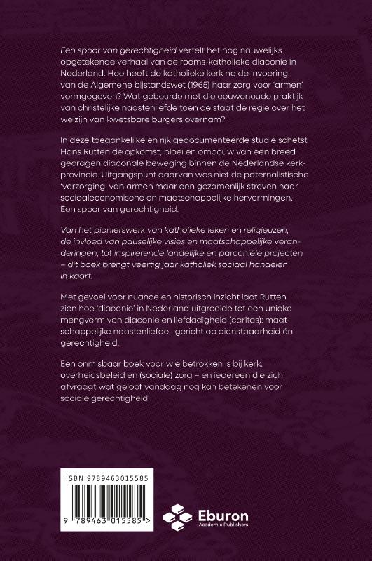 Achterkant van Een spoor van gerechtigheid