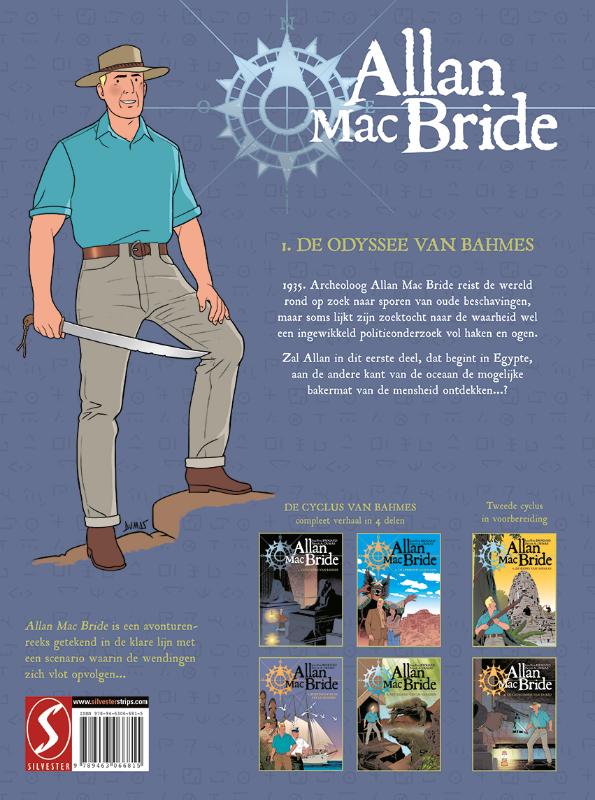 Achterkant van De Odyssee van Bahmes
