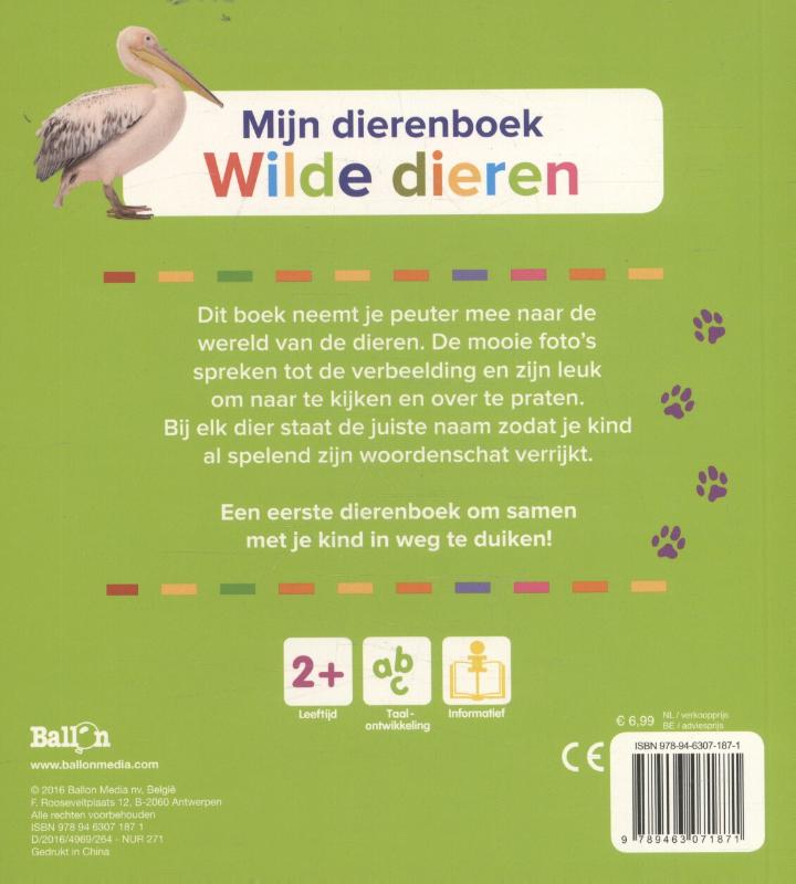 Achterkant van Wilde dieren