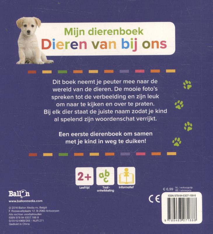 Achterkant van Dieren van bij ons