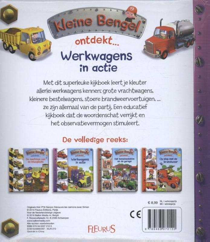 Achterkant van Werkwagens in actie