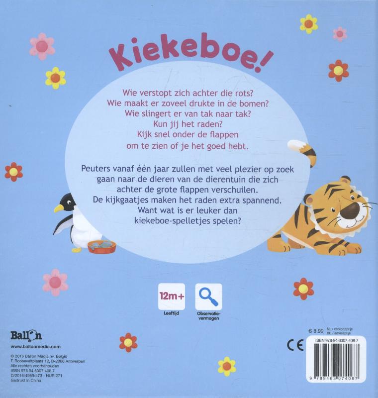 Achterkant van Wie verstopt zich in de dierentuin?