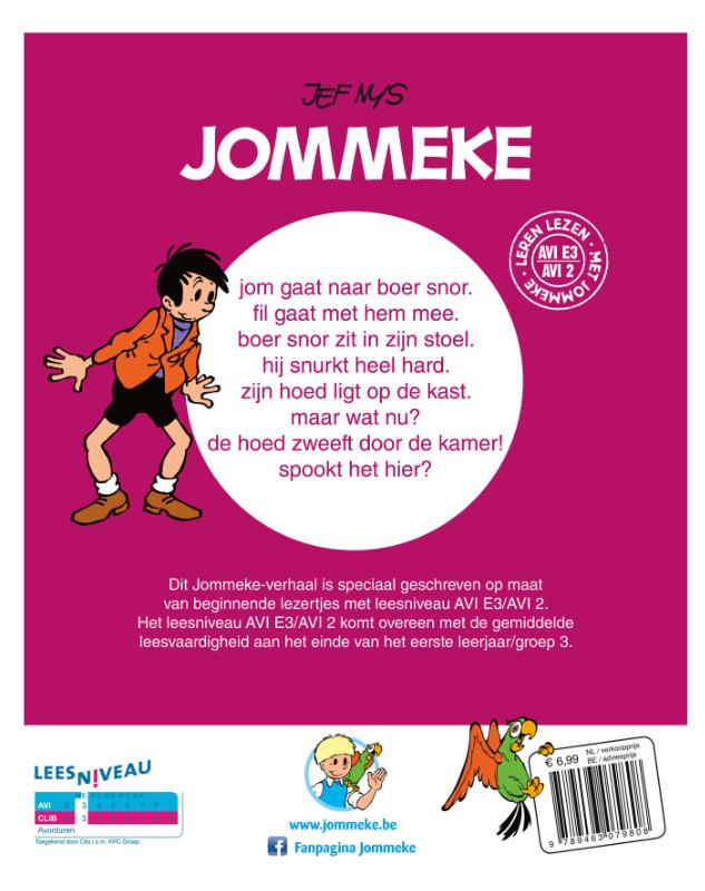 Achterkant van Jom en de hoed