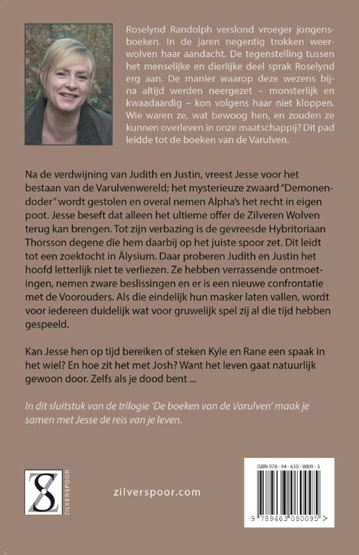 Achterkant van De zilveren raaf