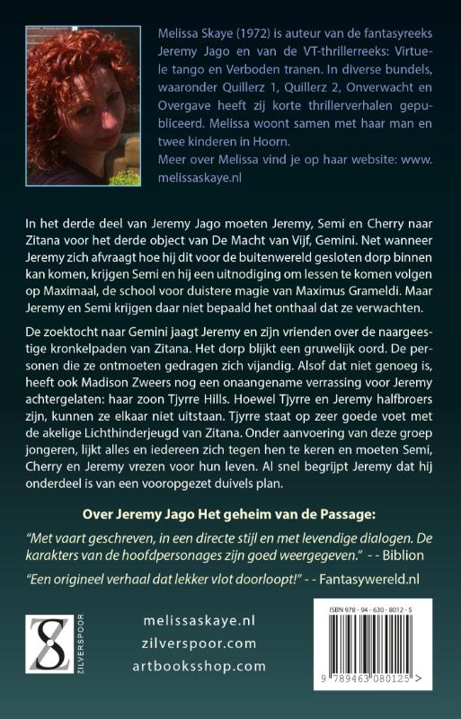Achterkant van De strijd om Gemini