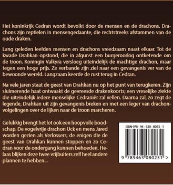 Achterkant van De kronieken van Cedran trilogie