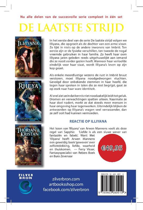 Achterkant van De laatste strijd trilogie - compleet