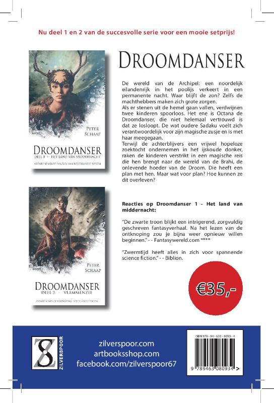 Achterkant van Droomdanser tweeluik - compleet