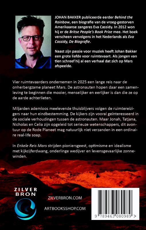 Achterkant van Enkele reis Mars