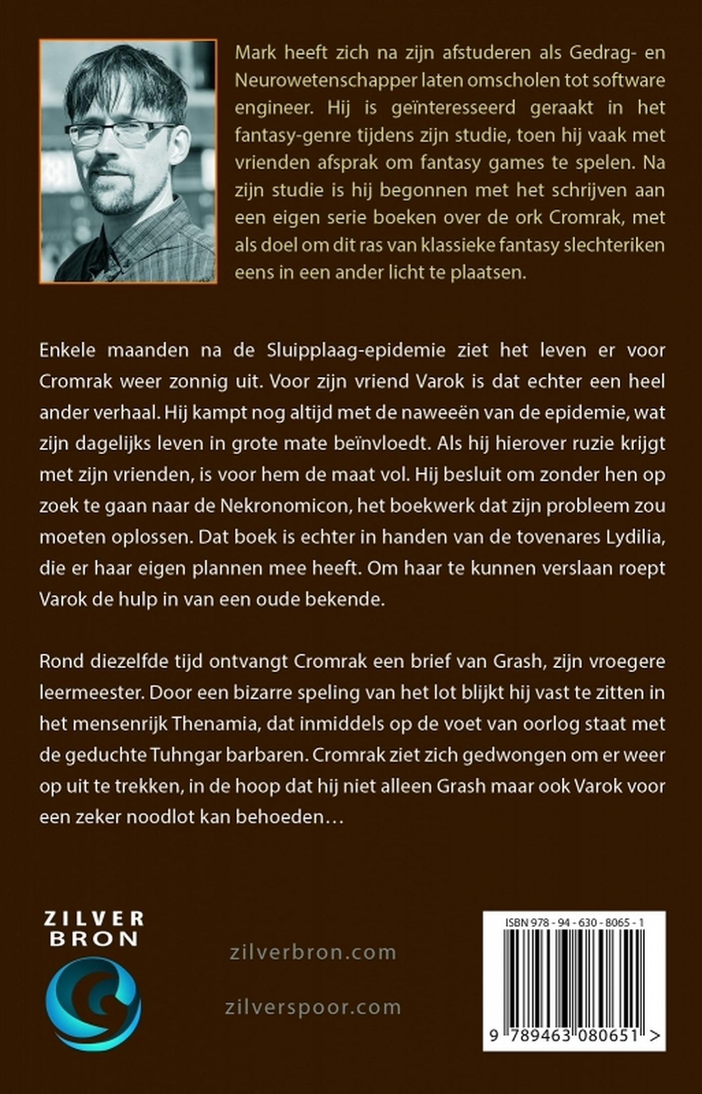 Achterkant van De zoektocht van Varok