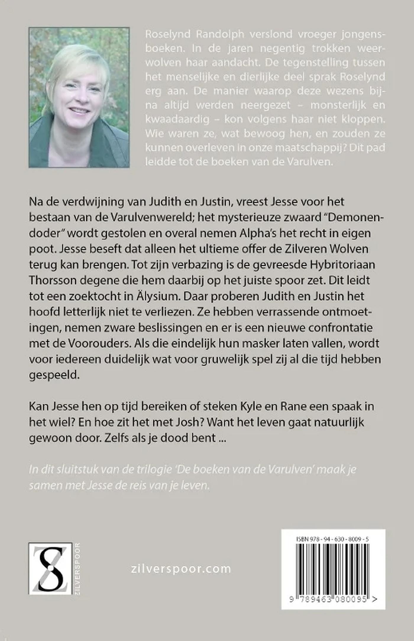 Achterkant van De zilveren raaf