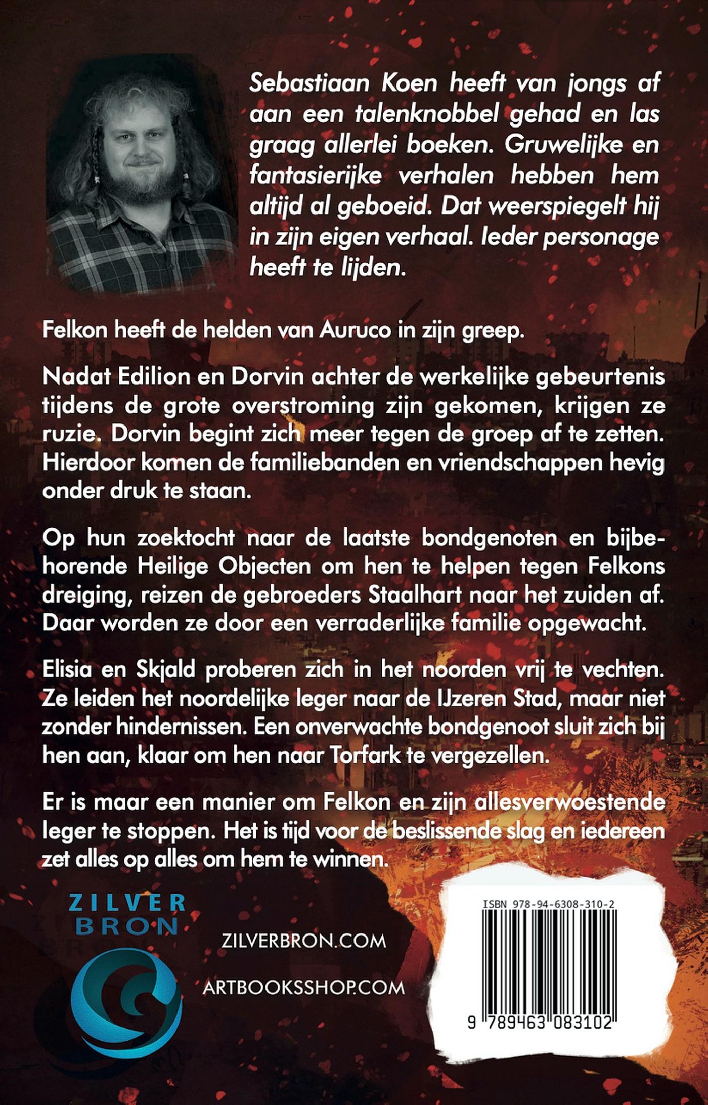 Achterkant van Een vlam in de duisternis