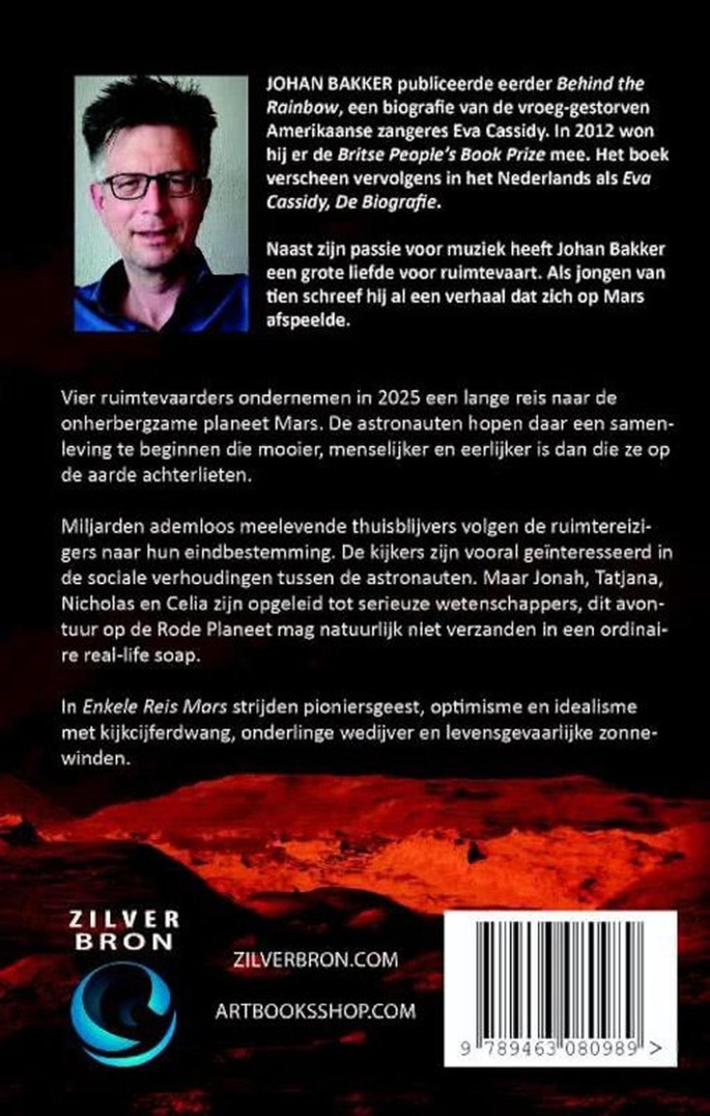 Achterkant van Enkele reis Mars