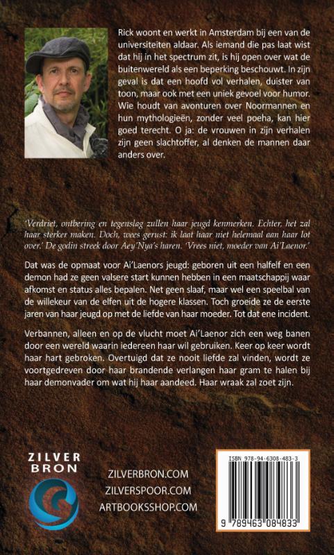 Achterkant van Onder het oog van de godin