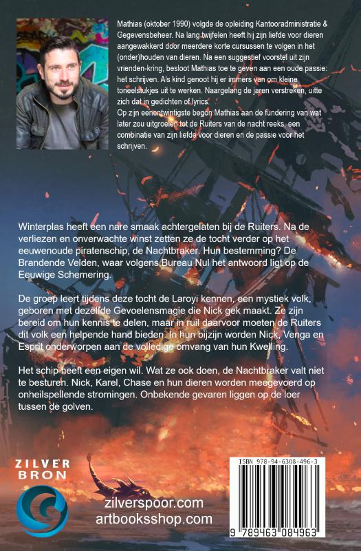 Achterkant van Tocht naar de brandende velden