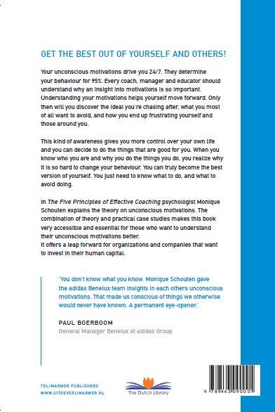 Achterkant van The five principles of effective coaching