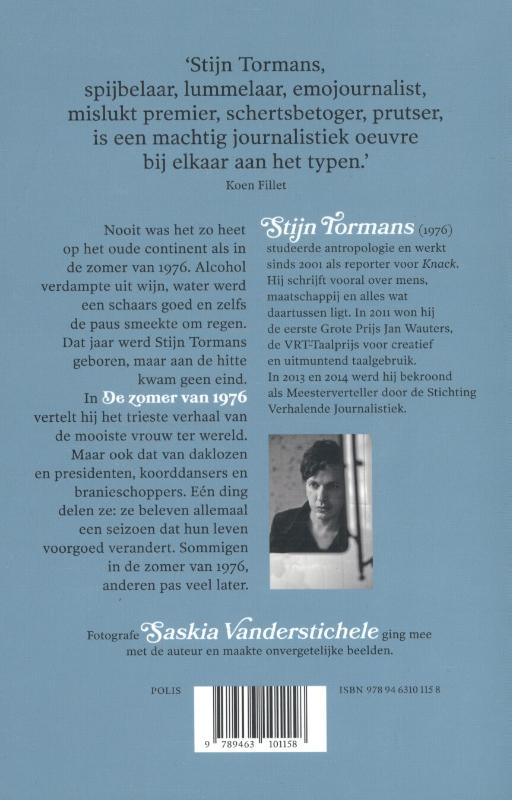 Achterkant van De zomer van 1976