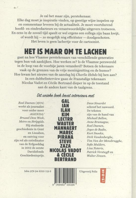 Achterkant van Het is maar om te lachen