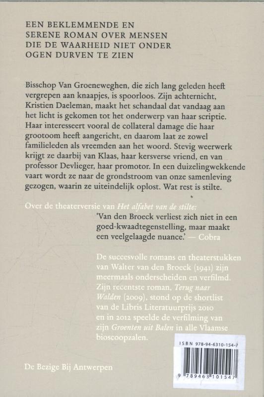 Achterkant van Het alfabet van de stilte