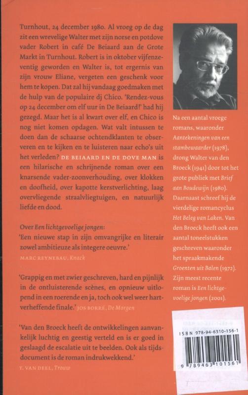 Achterkant van De beiaard en de dove man
