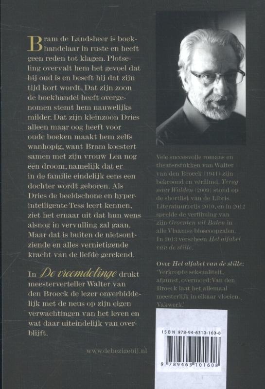 Achterkant van De vreemdelinge