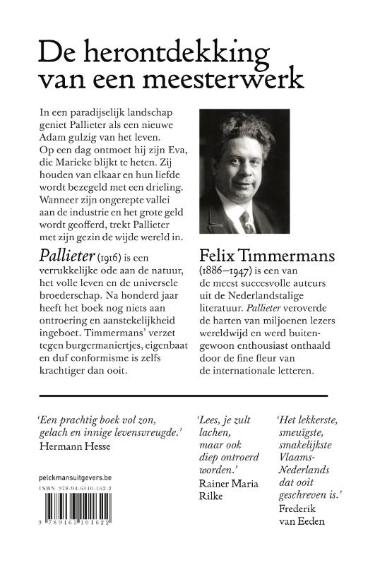 Achterkant van Pallieter