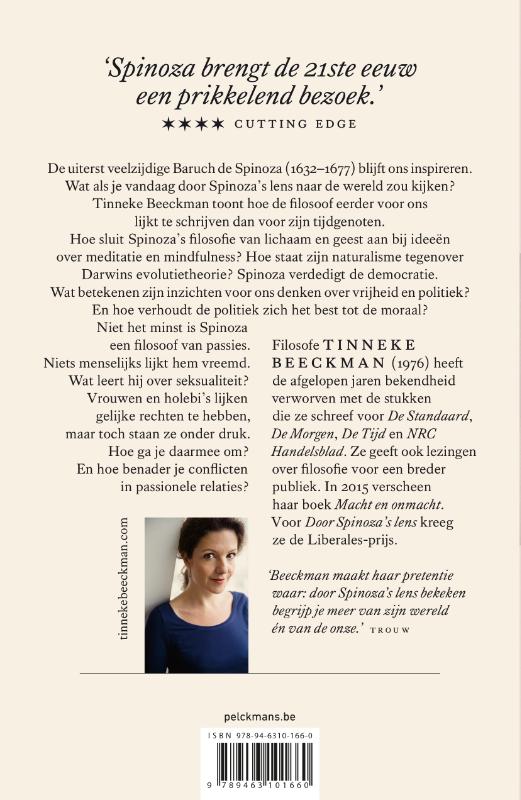 Achterkant van Door Spinoza's lens