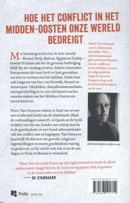 Achterkant van Staat van terreur