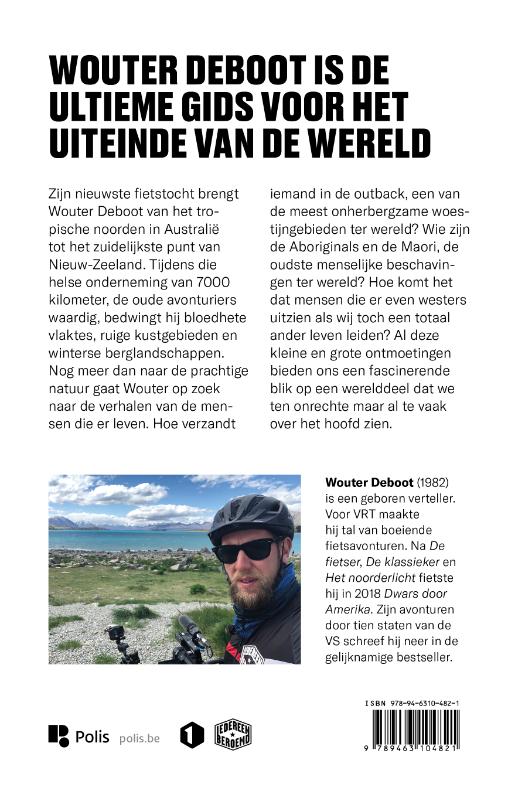 Achterkant van Dwars door Oceanië
