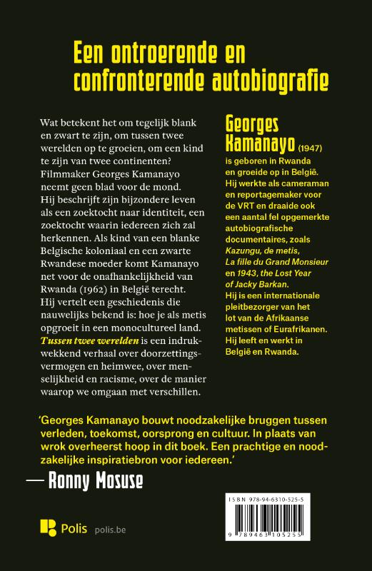 Achterkant van Tussen twee werelden