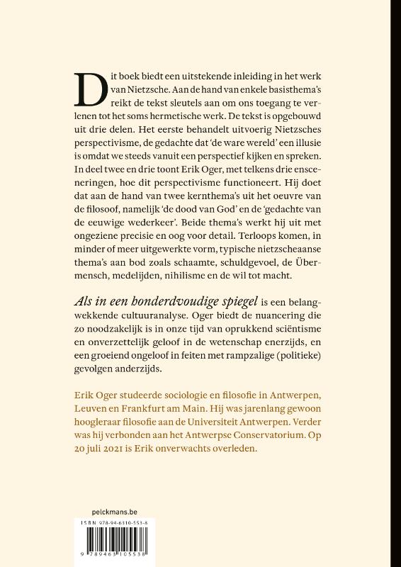 Achterkant van Als in een honderdvoudige spiegel