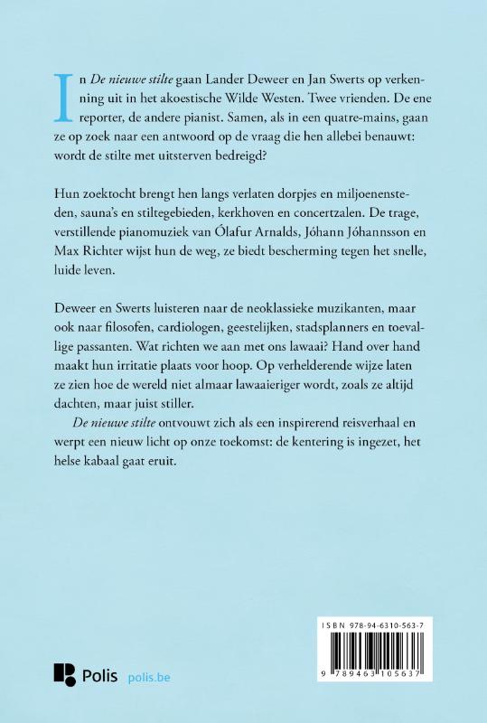 Achterkant van De nieuwe stilte
